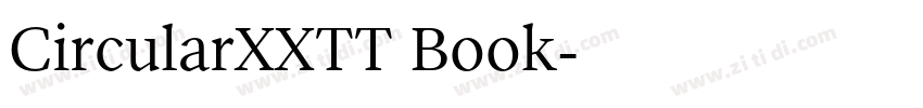 CircularXXTT Book字体转换
